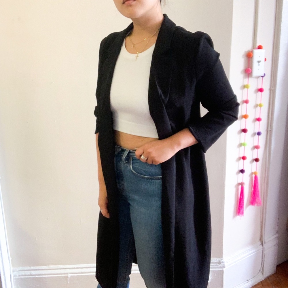 Urban Outfitters Black Duster with side slit-SOLD